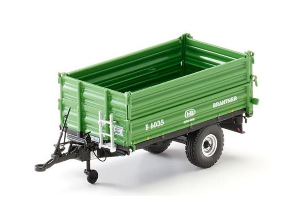 Wiking WK7348 RIMORCHIO BRANTNER E 6035 ASSE SINGOLO RIBALTABILE 1:32 Modellino