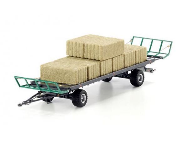 Wiking WK7831 RIMORCHIO CON 8 BALLE FIENO 1:32 Modellino
