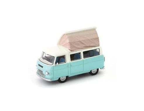 Autocult ATC09002 COMMER DORMOBILE COASTER 1972 PASTEL LIGHT BLUE/CREAM 1:43 Modellino