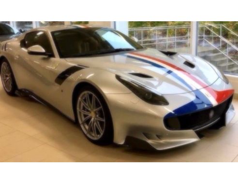 Looksmart LS18015E FERRARI F12 TDF SPECIAL SER.NURBUR.SILVER W/FRENCH LIVERY C/VETRINA 1:18 Modellino