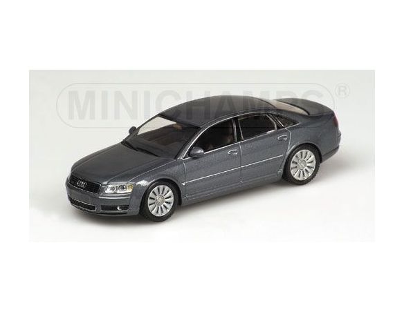 MINICHAMPS 400011800 AUDI A8 2002 GREY METALLIC Modellino
