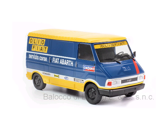 Ixo model RAC267 FIAT 242E OLIO FIAT 1976 RALLY SERVICE 1:43 Modellino