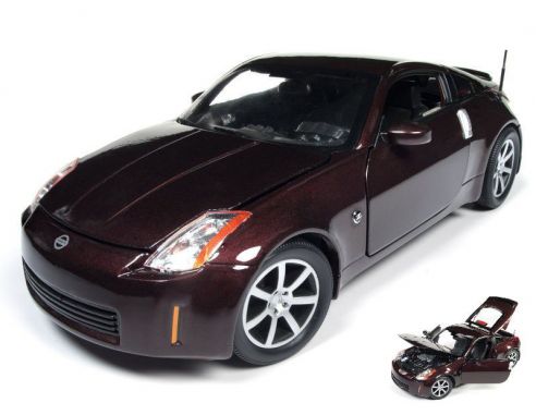 Auto World AW240 NISSAN 350Z COUPE' 2003 BURGUNDY MET.BURGUNDY 1:18 Modellino