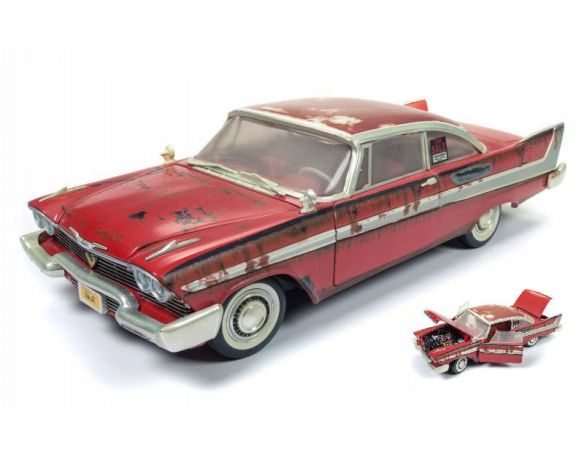 Auto World AWSS119 PLYMOUTH FURY CHRISTINE DIRTY VERSION 1:18 Modellino