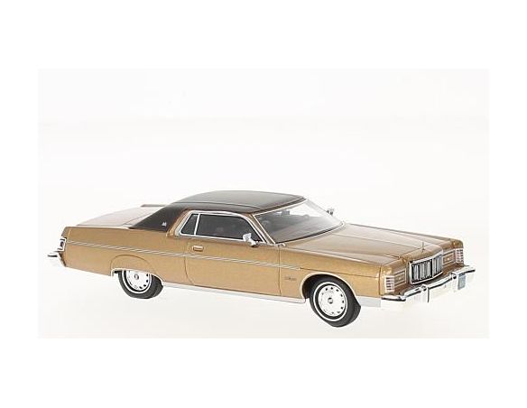 Neo Scale Models NEO46950 MERCURY MARQUIS 2 DOOR HARDTOP COUPE 1976 GOLD/BROWN 1:43 Modellino
