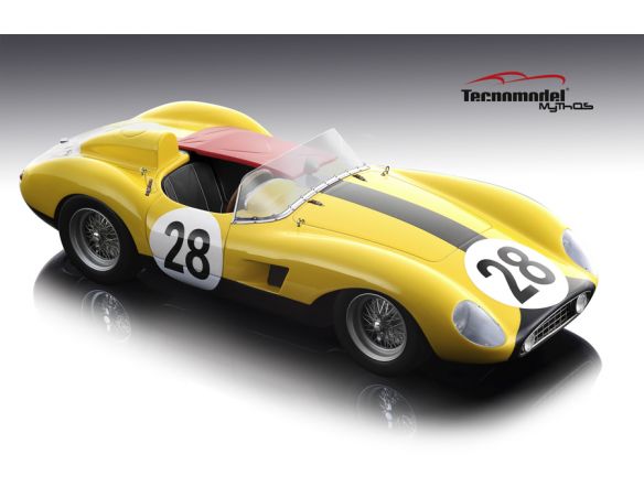 Tecnomodel TMD1851C FERRARI 500 TRC N.28 7th LM 1957 L.BIANCHI-G.HARRIS 1:18 Modellino