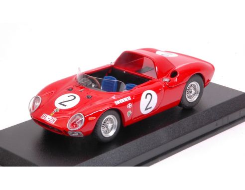 Best Model BT9700 FERRARI 250 LM SPYDER N.2 5th PERNIS VON TIROL INNSBRUCK H.WALTER 1965 Modellino