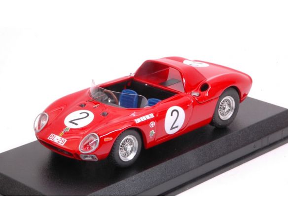 Best Model BT9700 FERRARI 250 LM SPYDER N.2 5th PERNIS VON TIROL INNSBRUCK H.WALTER 1965 Modellino