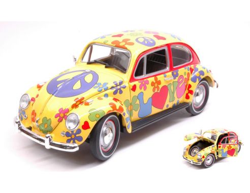 Greenlight GREEN13509 VW BEETLE 1967 HIPPIE PEACE & LOVE 1:18 Modellino