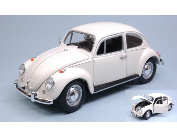 Greenlight GREEN13510 VW BEETLE 1967 RIGHT HAND DRIVE LOTUS WHITE 1:18 Modellino