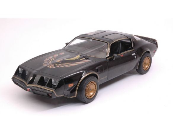 Greenlight GREEN84031 PONTIAC TRANS AM 1980 SMOKEY AND THE BANDIT BLACK/GOLD 1:24 Modellino
