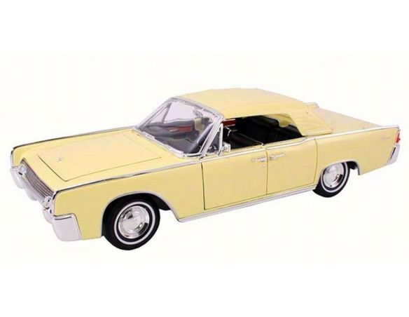 LUCKY DIE CAST LDC20088Y LINCOLN CONTINENTAL 1961 YELLOW 1:18 Modellino