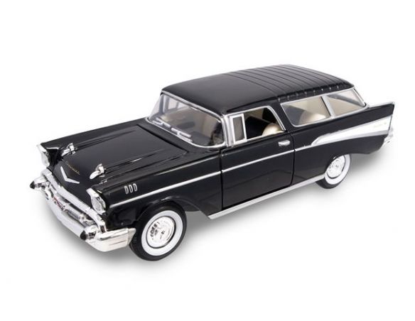 LUCKY DIE CAST LDC24203BK CHEVROLET NOMAD 1957 BLACK 1:24 Modellino