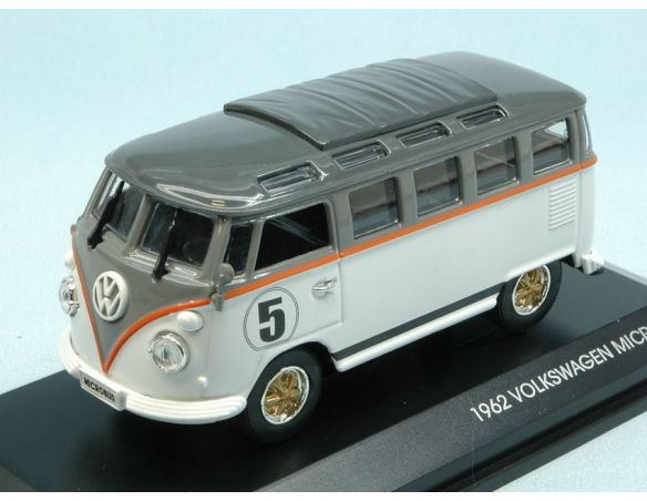 LUCKY DIE CAST LDC43209WH VW MICROBUS 1962 N.5 WHITE W/GREY ROOF 1:43 Modellino