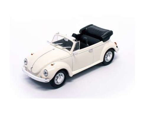 LUCKY DIE CAST LDC43220W VW BEETLE CABRIO 1972 WHITE CREAM 1:43 Modellino