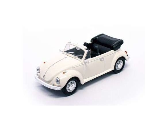 LUCKY DIE CAST LDC43220W VW BEETLE CABRIO 1972 WHITE CREAM 1:43 Modellino
