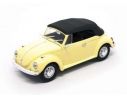LUCKY DIE CAST LDC43221Y VW BEETLE CABRIO SOFT TOP 1972 YELLOW/BLACK 1:43 Modellino