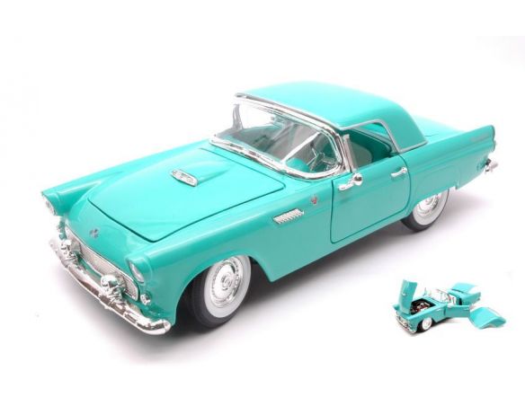 LUCKY DIE CAST LDC92068TQ FORD THUNDERBIRD 1955 TURQUOISE 1:18 Modellino