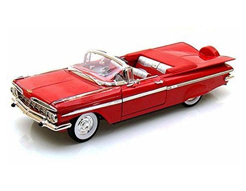 LUCKY DIE CAST LDC92118R CHEVROLET IMPALA CONVERTIBLE 1959 RED 1:18 Modellino