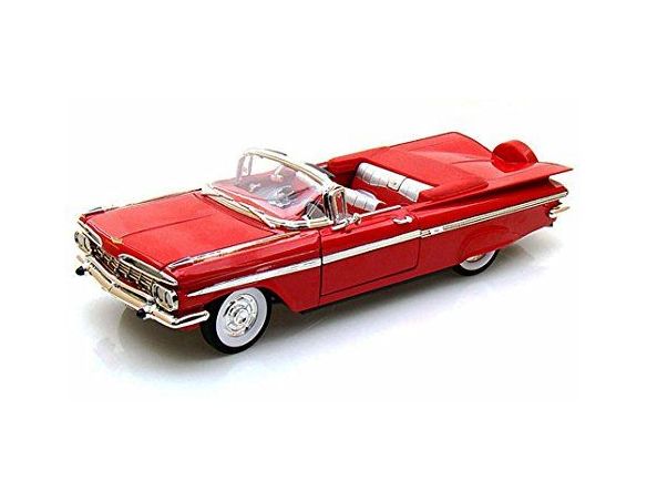 LUCKY DIE CAST LDC92118R CHEVROLET IMPALA CONVERTIBLE 1959 RED 1:18 Modellino