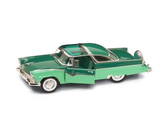 LUCKY DIE CAST LDC92138GR FORD FAIRLANE CROWN VICTORIA 1955 METALLIC GREEN 1:18 Modellino