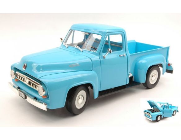 Hot Wheels LDC92148LB FORD F 100 PICK UP 1953 LIGHT BLUE 1:18 Modellino