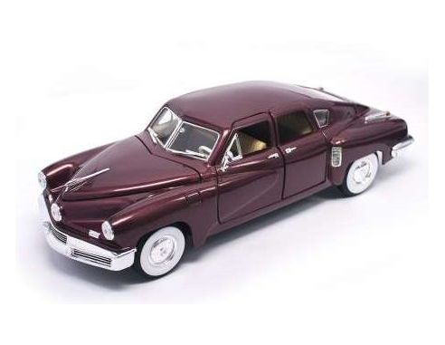 Hot Wheels LDC92268BUR TUCKER TORPEDO 1948 BURGUNDY 1:18 Modellino