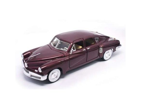 Hot Wheels LDC92268BUR TUCKER TORPEDO 1948 BURGUNDY 1:18 Modellino