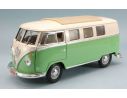 LUCKY DIE CAST LDC92328GR VW MICROBUS SOFT TOP 1962 LIGHT GREEN W/WHITE ROOF 1:18 Modellino
