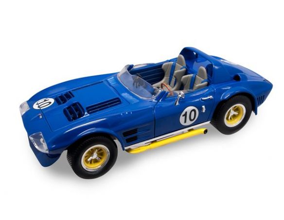 LUCKY DIE CAST LDC92697DB CHEVROLET CORVETTE OPEN N.10 1964 BLUE 1:18 Modellino