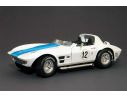LUCKY DIE CAST LDC92698WH CHEVROLET CORVETTE GRAN SPORT ROADSTER N.12 1964 WHITE 1:18 Modellino