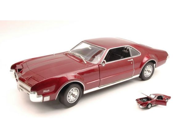 Hot Wheels LDC92718BG OLDSMOBILE TORONADO 1966 BURGUNDI 1:18 Modellino