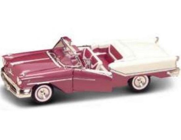 LUCKY DIE CAST LDC92758P OLDSMOBILE SUPER 88 CONVERTIBLE PINK/WHITE 1:18 Modellino