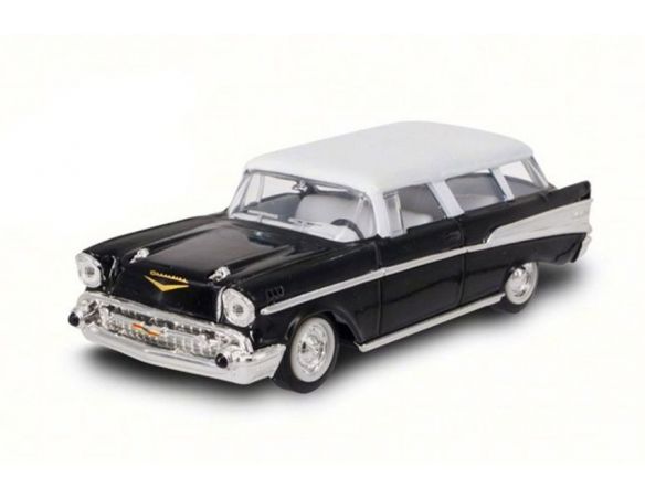 LUCKY DIE CAST LDC94203BK CHEVROLET NOMAD 1957 BLACK/WHITE 1:43 Modellino