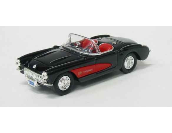 LUCKY DIE CAST LDC94209BK CHEVROLET CORVETTE 1957 BLACK 1:43 Modellino