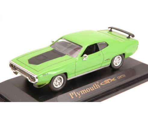 LUCKY DIE CAST LDC94218GR PLYMOUTH GTX 1971 GREEN 1:43 Modellino