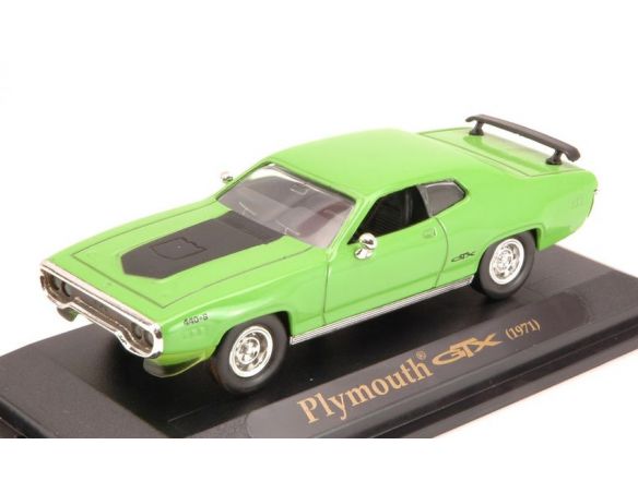 LUCKY DIE CAST LDC94218GR PLYMOUTH GTX 1971 GREEN 1:43 Modellino