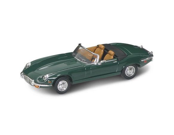 LUCKY DIE CAST LDC94244GR JAGUAR E TYPE CABRIO 1971 GREEN 1:43 Modellino