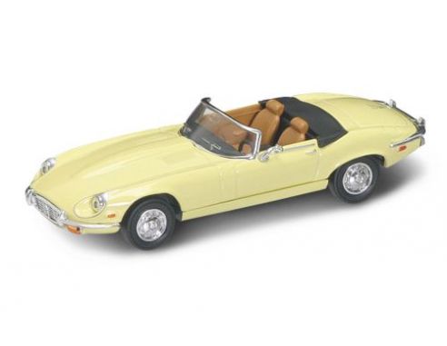 LUCKY DIE CAST LDC94244Y JAGUAR E TYPE CABRIO 1971 LIGHT YELLOW 1:43 Modellino