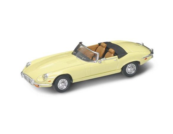 LUCKY DIE CAST LDC94244Y JAGUAR E TYPE CABRIO 1971 LIGHT YELLOW 1:43 Modellino