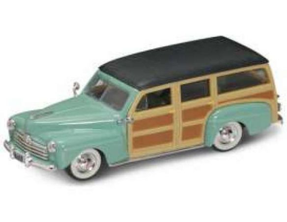 LUCKY DIE CAST LDC94251GN FORD WOODY 1948 TURQUOISE 1:43 Modellino