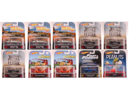 Hot Wheels HWDMC55D RETRO ENTERTAINMENT ASSORTMENT MIX BOX Pz.10 1:64 Modellino