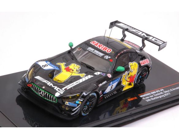 Ixo model GTM114 MERCEDES AMG GT3 N.8 24h NURBURGRING 2017 ZANDE-GOTZ-ARNOLD-ALZEN 1:43 Modellino
