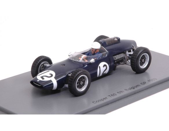 Spark Model S4804 COOPER T60 J.BONNIER 1963 N.12 5th BELGIAN GP 1:43 Modellino