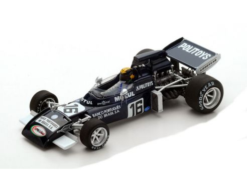 Spark Model S5362 MARCH 711 CARLOS PACE 1972 N.16 5th BELGIAN GP 1:43 Modellino