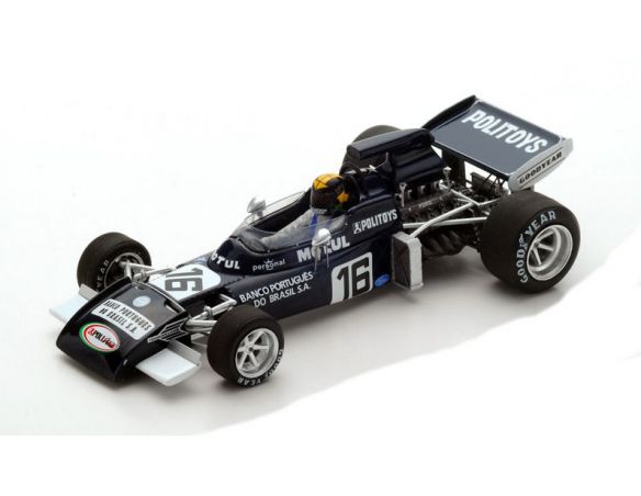 Spark Model S5362 MARCH 711 CARLOS PACE 1972 N.16 5th BELGIAN GP 1:43 Modellino