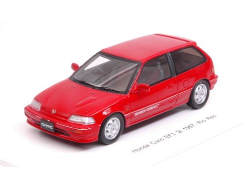 Spark Model S5451 HONDA CIVIC EF3 Si 1987 RED 1:43 Modellino