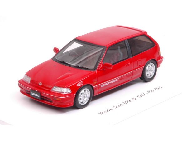 Spark Model S5451 HONDA CIVIC EF3 Si 1987 RED 1:43 Modellino