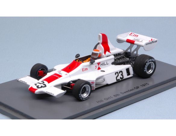 Spark Model S5673 HILL GH1 T.BRISE 1975 N.23 6th SWEDISH GP 1:43 Modellino