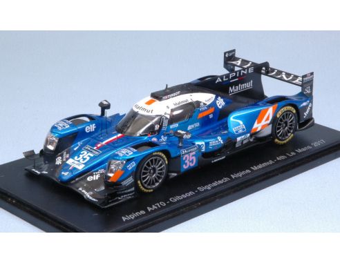 Spark Model S5821 ALPINE A470 GIBSON N.35 5th LM 2017 PANCIATICI-RAGUES-NEGRAO 1:43 Modellino